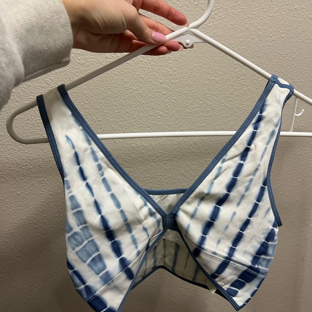 Gilly Hicks Navy and White Bralette